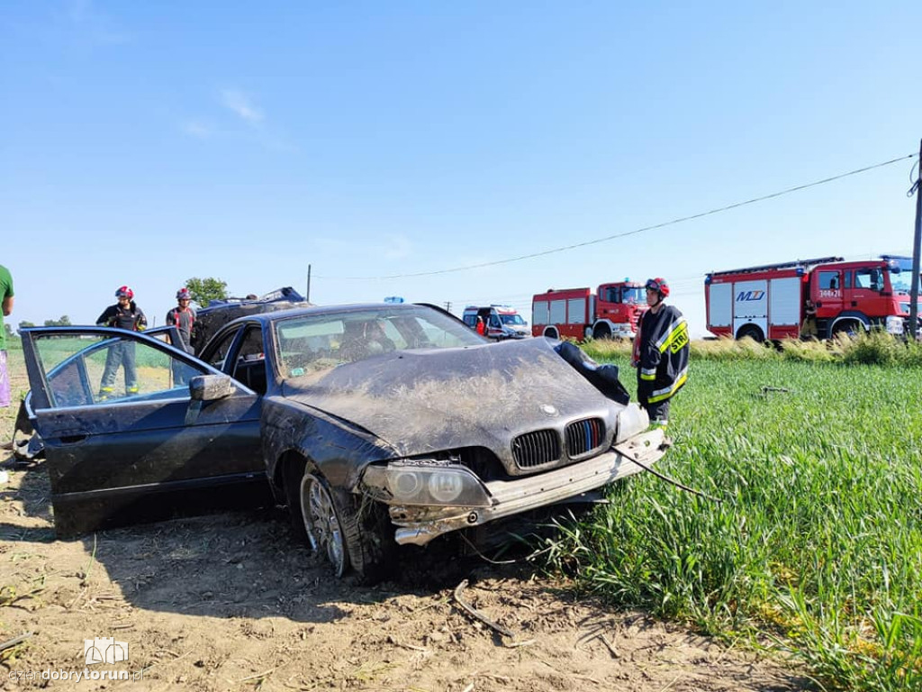 Wypadek w Grzywnie pod Toruniem