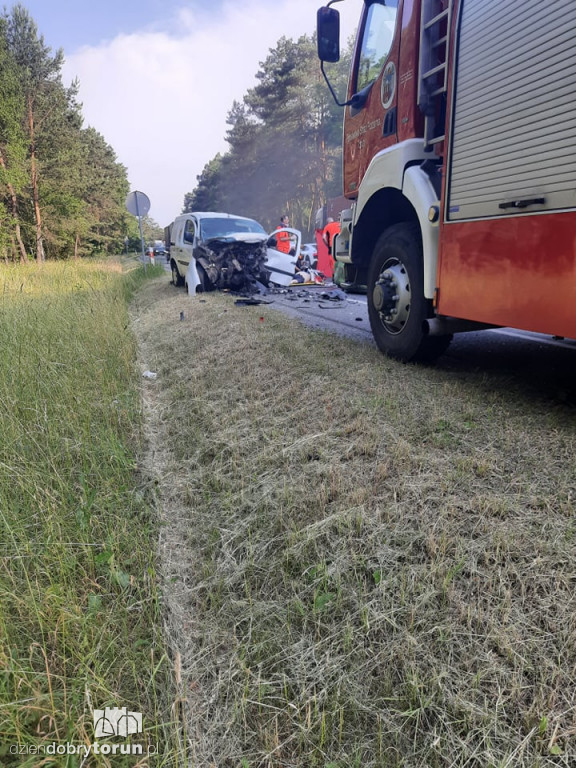 Wypadek na DK 10 w Cierpicach k. Torunia