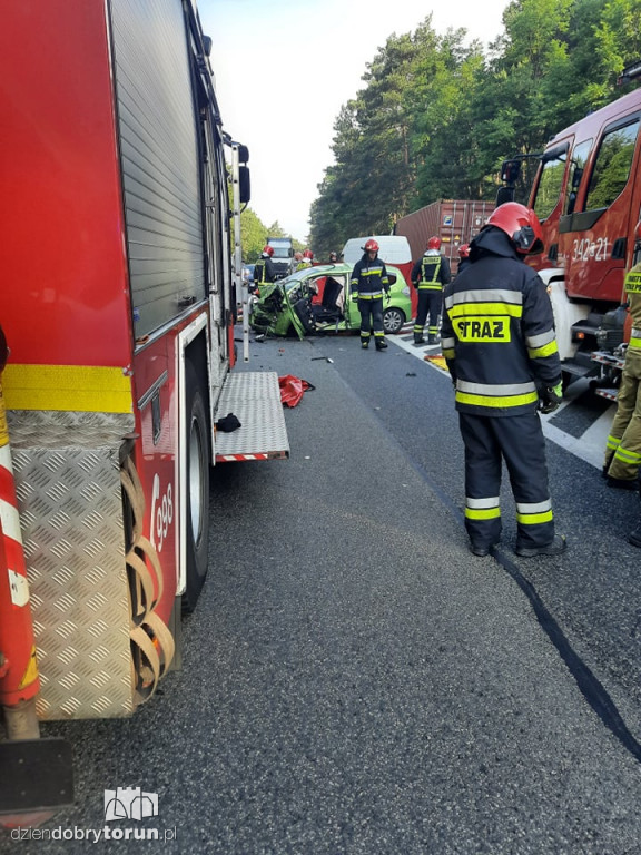 Wypadek na DK 10 w Cierpicach k. Torunia