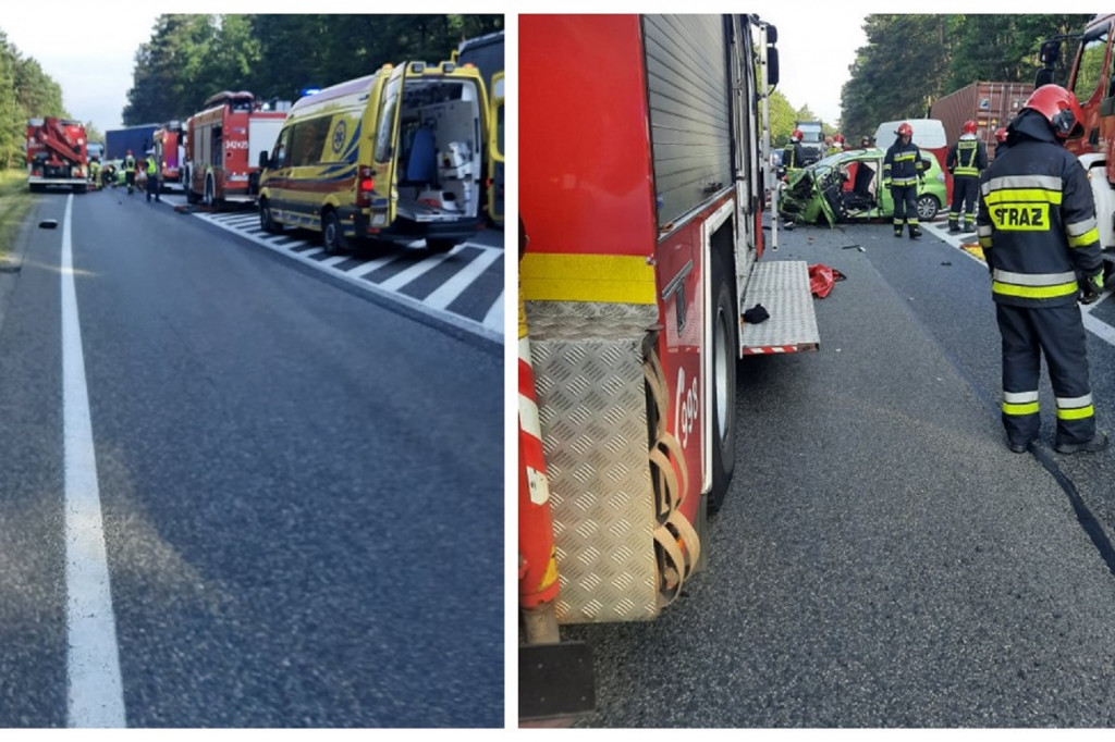 Wypadek na DK 10 w Cierpicach k. Torunia