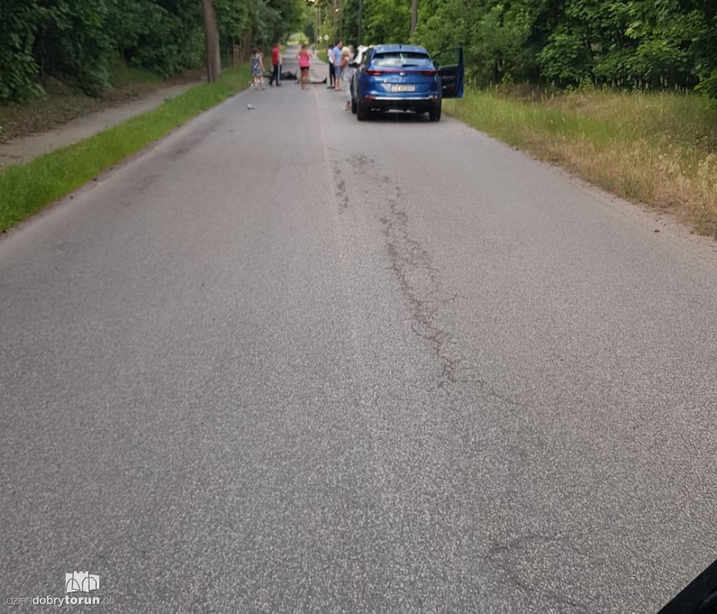 Toruń: śmiertelny wypadek motocyklisty