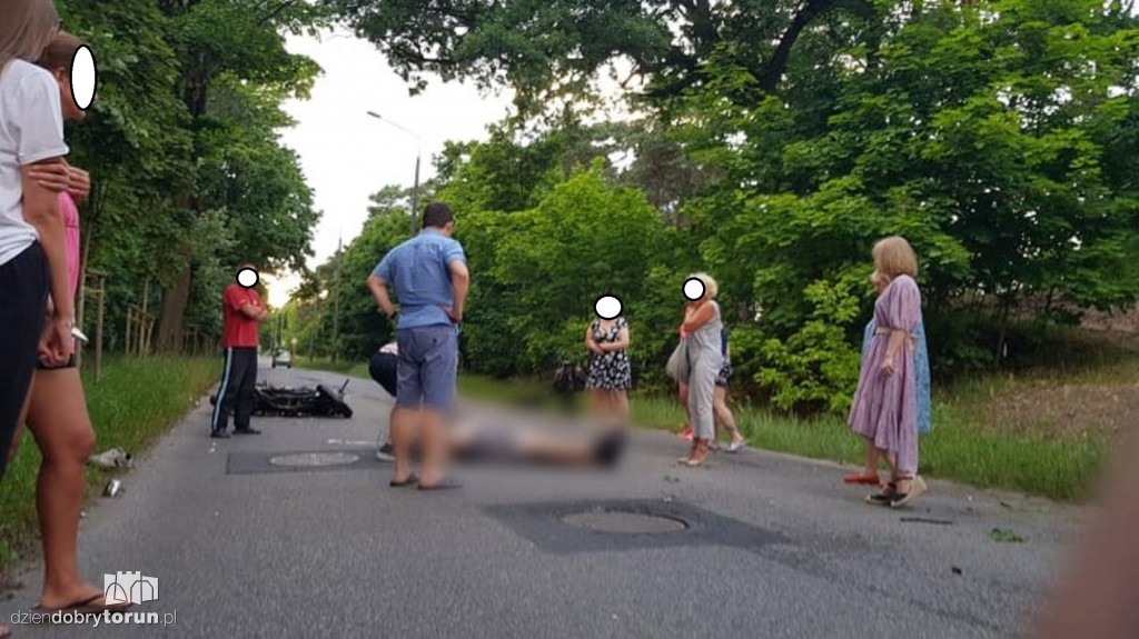 Toruń: śmiertelny wypadek motocyklisty