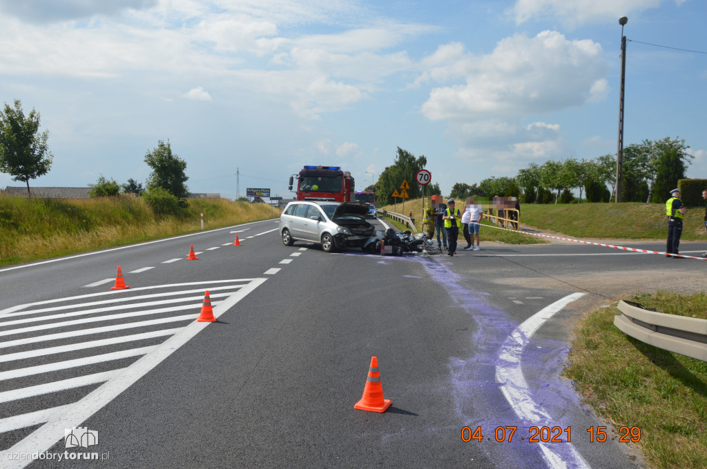 Groźny wypadek pod Toruniem