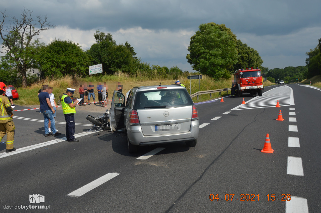 Groźny wypadek pod Toruniem