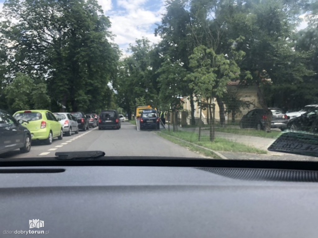 Toruń: kolizja przy ulicy Rybaki