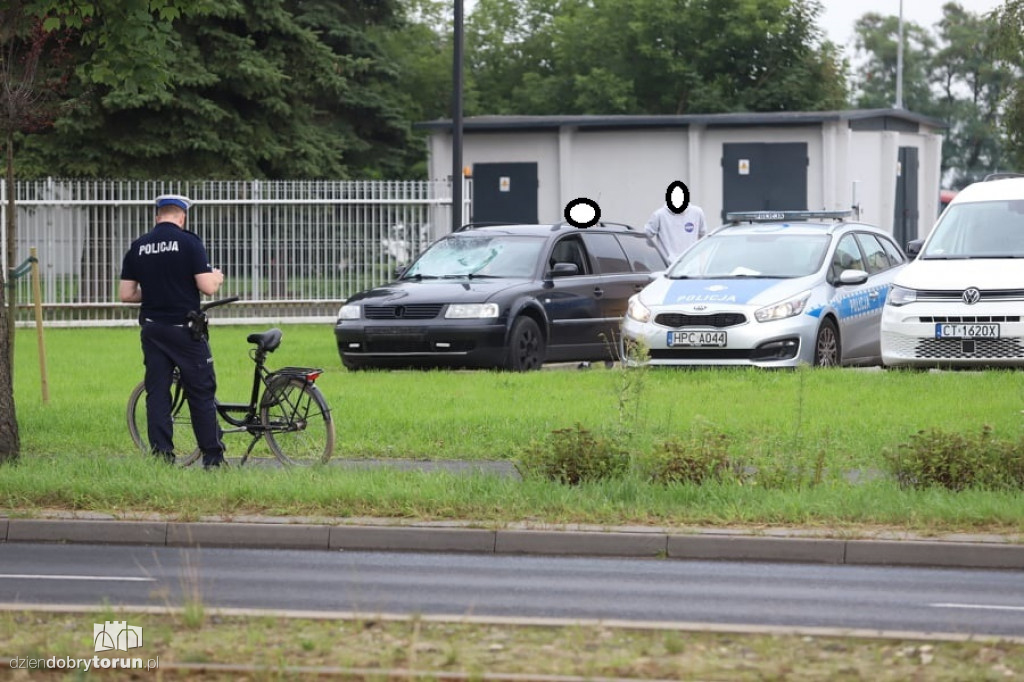 Toruń: potrącenie rowerzysty przy Szosie Lubickiej
