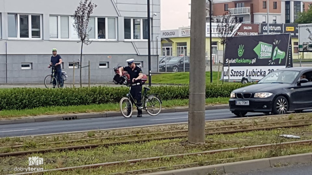 Toruń: potrącenie rowerzysty przy Szosie Lubickiej
