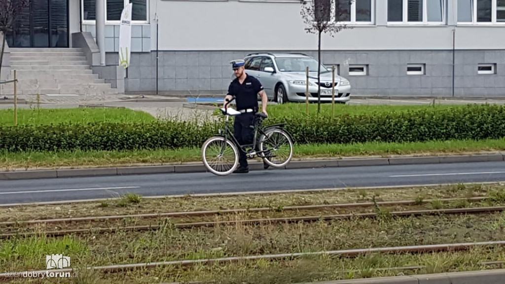 Toruń: potrącenie rowerzysty przy Szosie Lubickiej