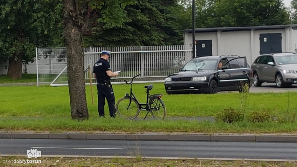 Toruń: potrącenie rowerzysty przy Szosie Lubickiej