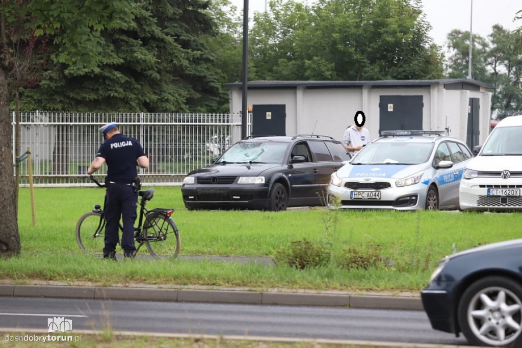 Toruń: potrącenie rowerzysty przy Szosie Lubickiej
