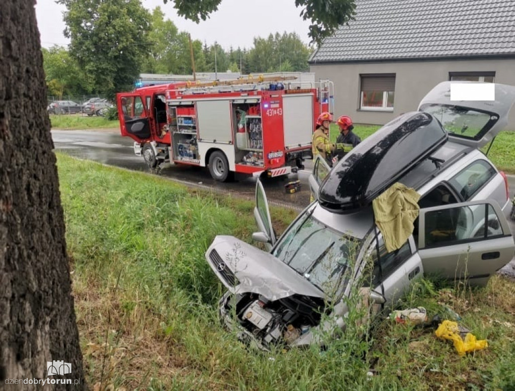 Wypadek niedaleko Torunia