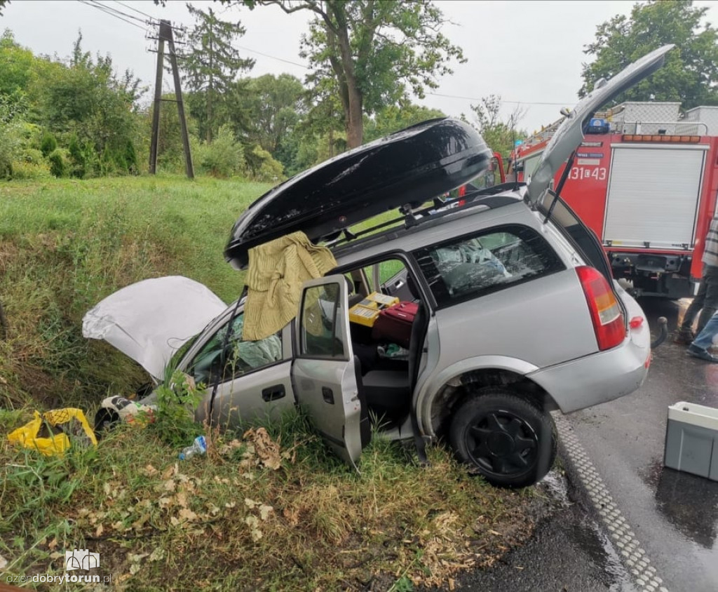 Wypadek niedaleko Torunia