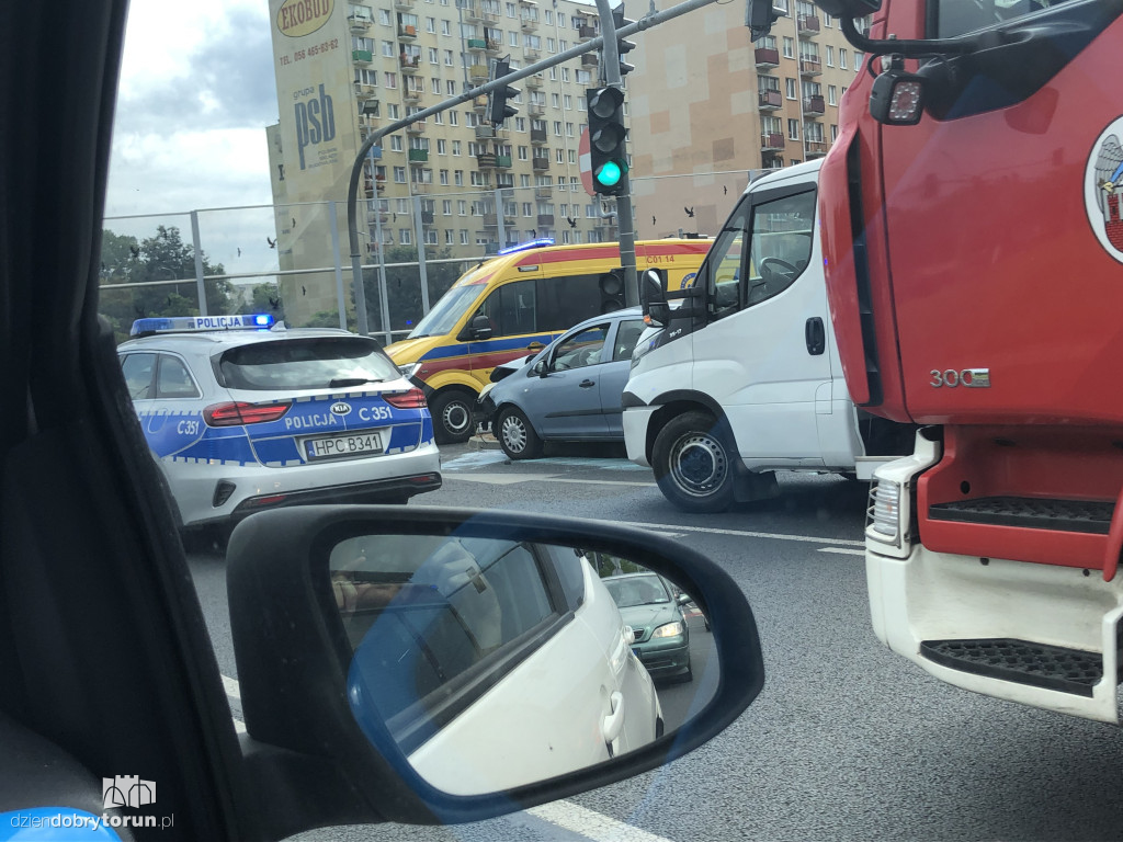 Toruń: wypadek przy Grudziądzkiej
