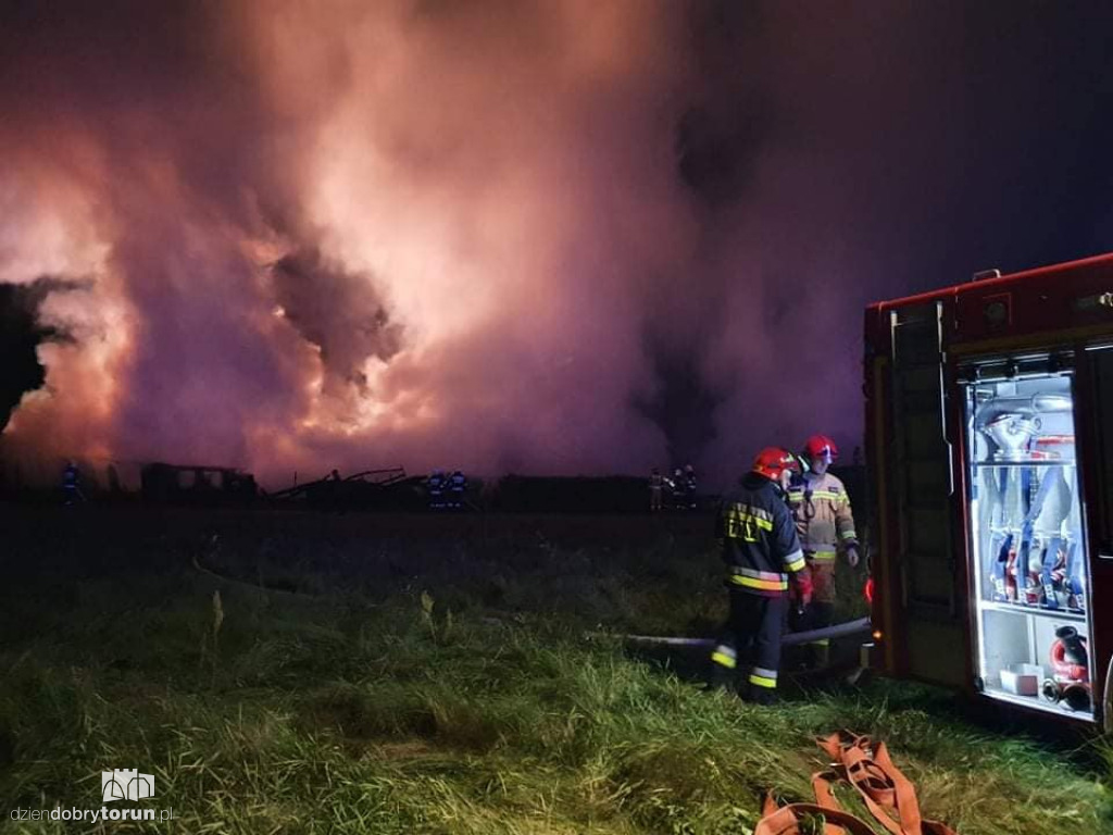 Pożar pustostanu w Silnie pod Toruniem