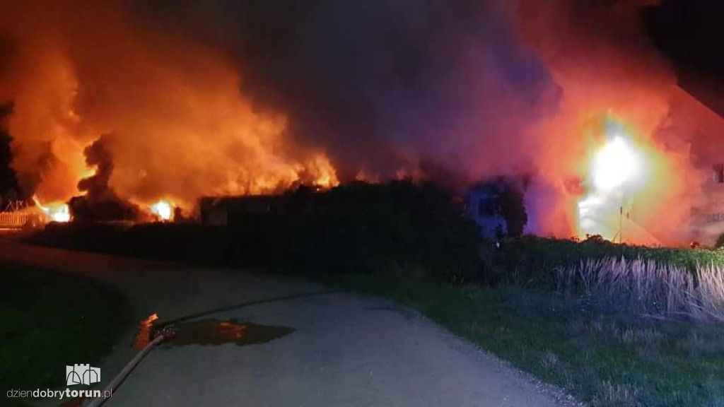 Pożar pustostanu w Silnie pod Toruniem