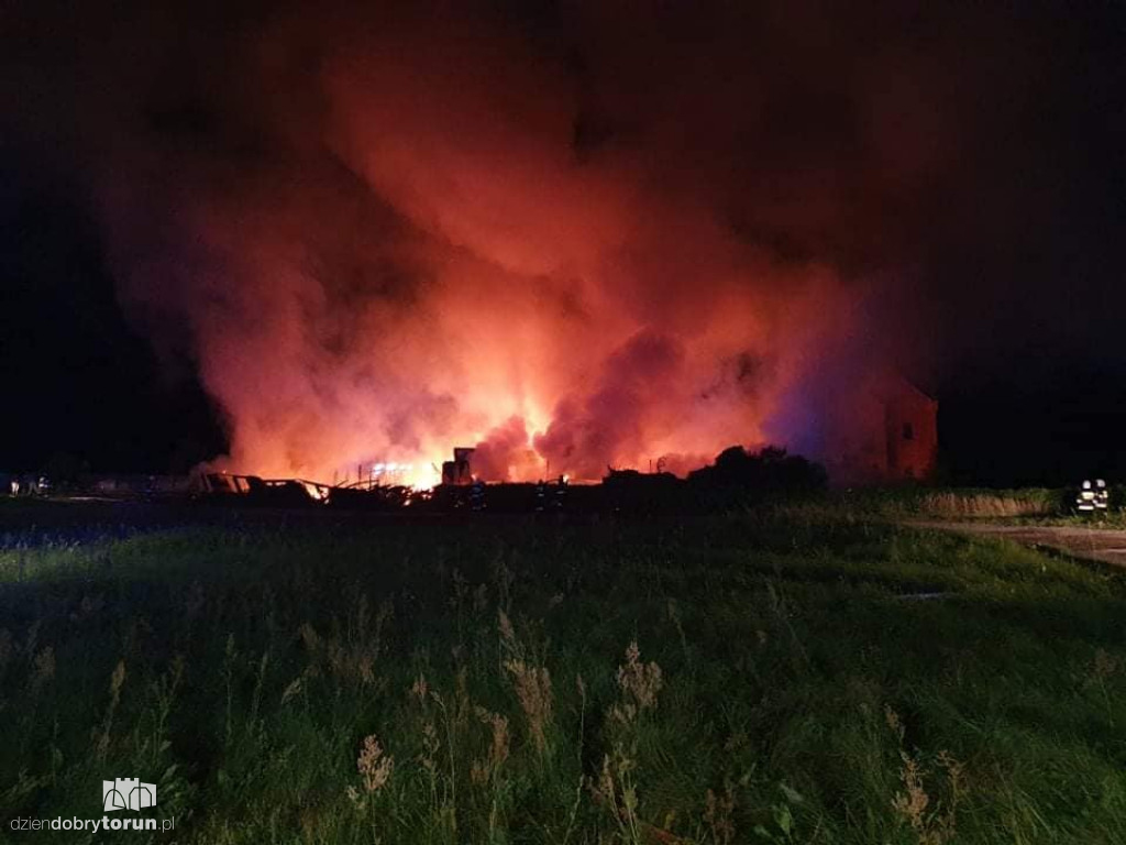 Pożar pustostanu w Silnie pod Toruniem
