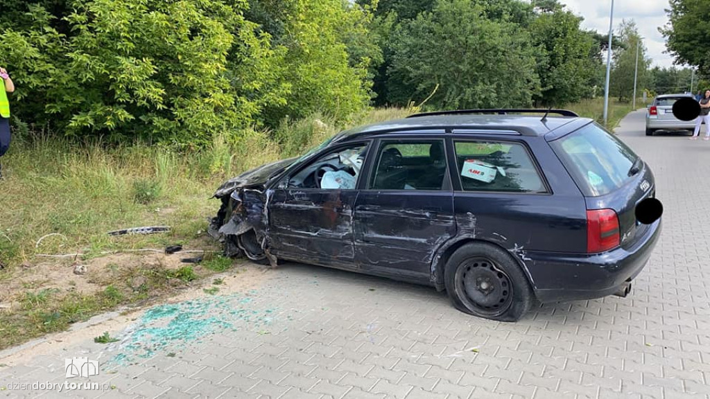 Toruń: zdarzenie drogowe przy ul. Okólnej