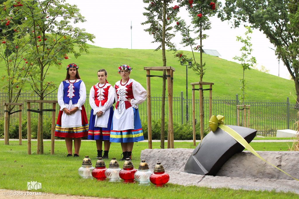 Odsłonięcie pomnika w parku pamięci