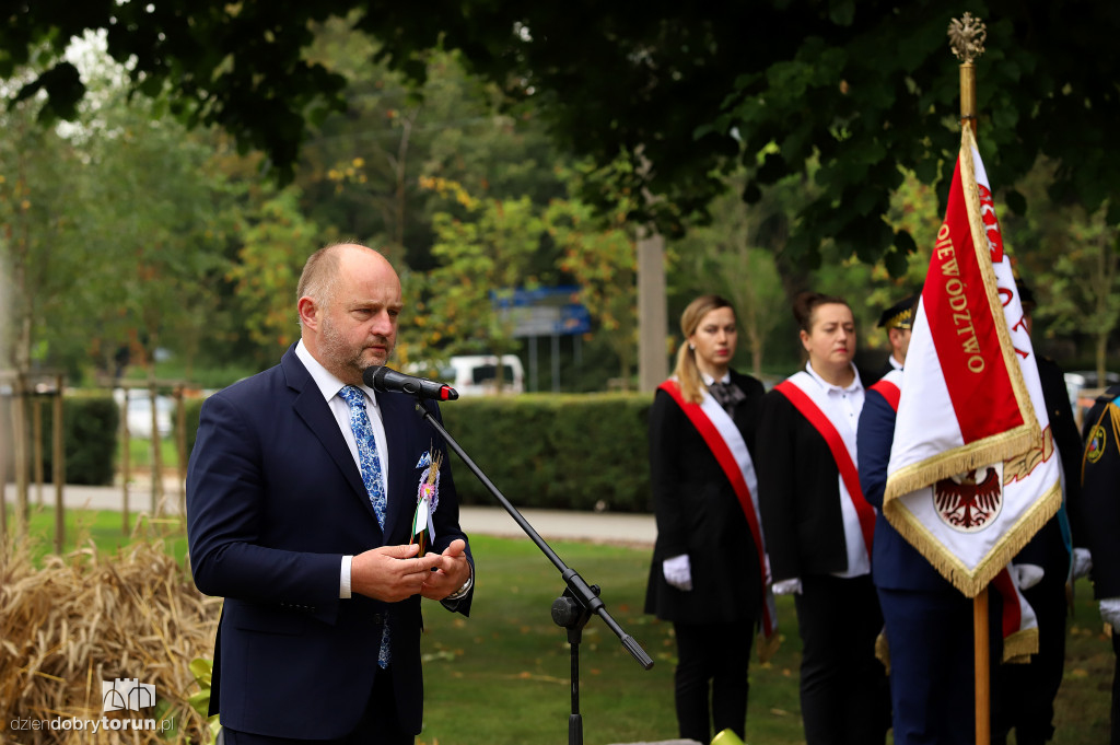 Odsłonięcie pomnika w parku pamięci