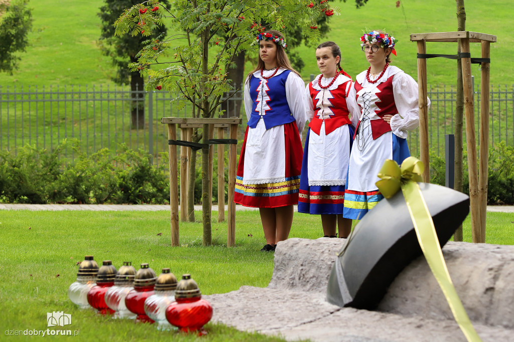 Odsłonięcie pomnika w parku pamięci