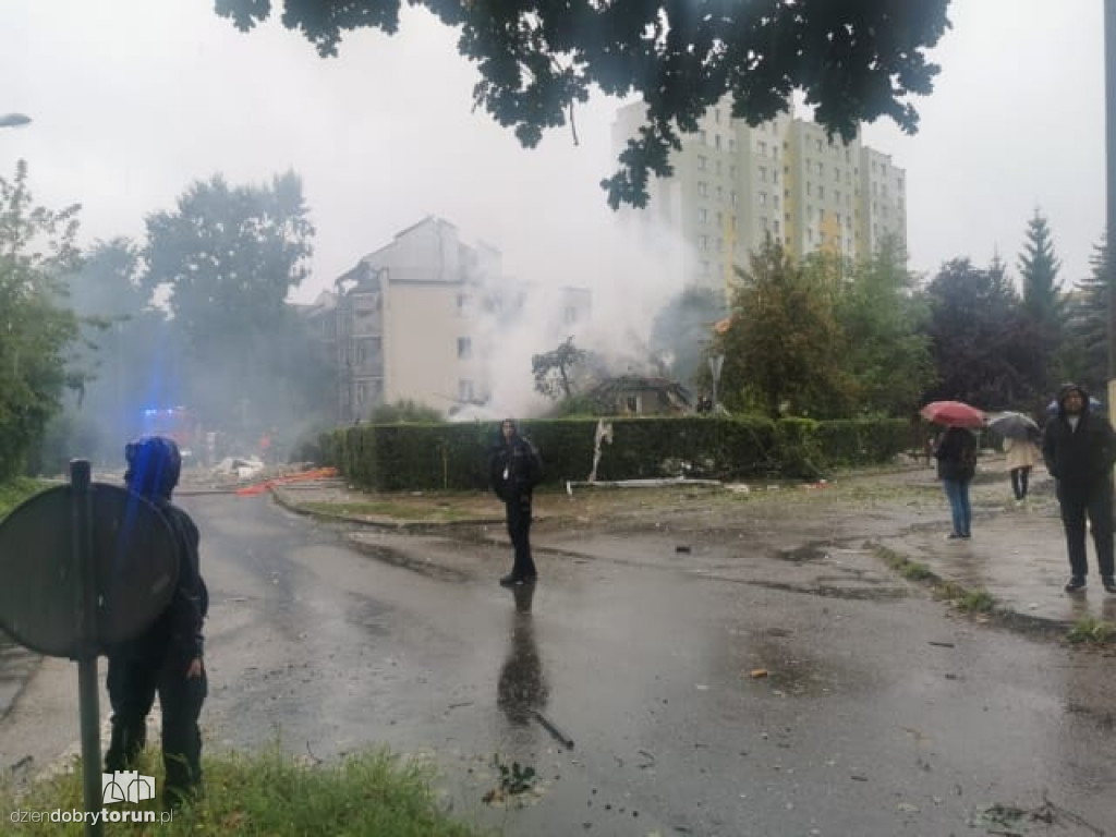 Ogromna eksplozja w centrum Torunia