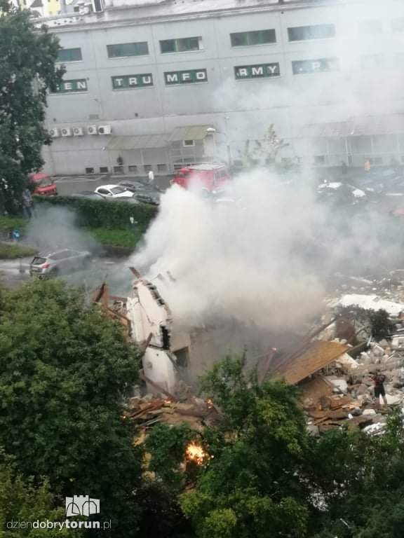 Ogromna eksplozja w centrum Torunia