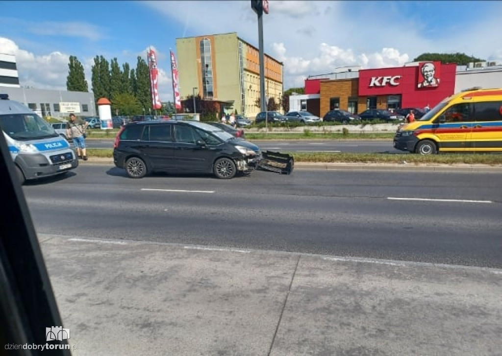 Toruń: zderzenie pojazdów przy Grudziądzkiej