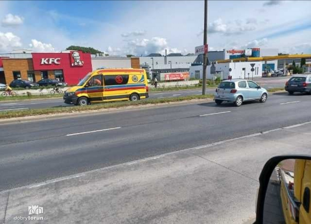 Toruń: zderzenie pojazdów przy Grudziądzkiej
