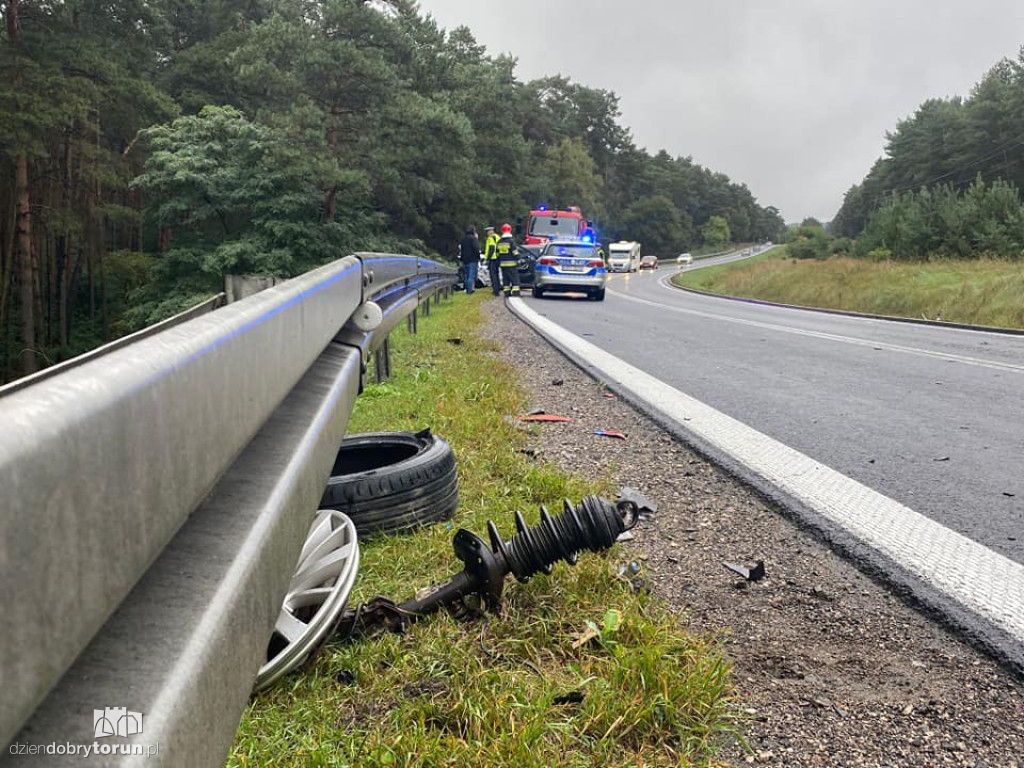 Wypadek na DK 15 pod Toruniem