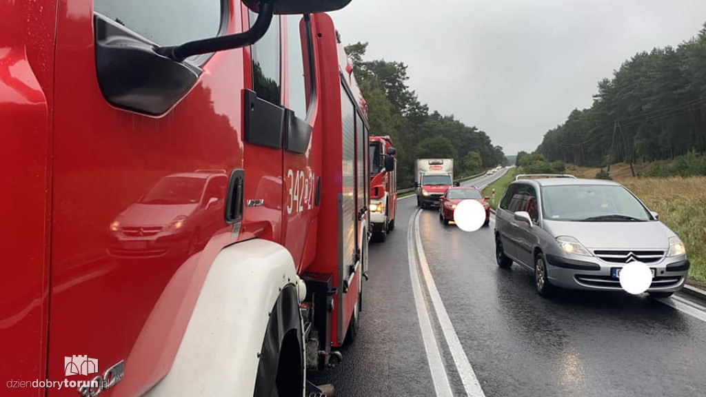 Wypadek na DK 15 pod Toruniem