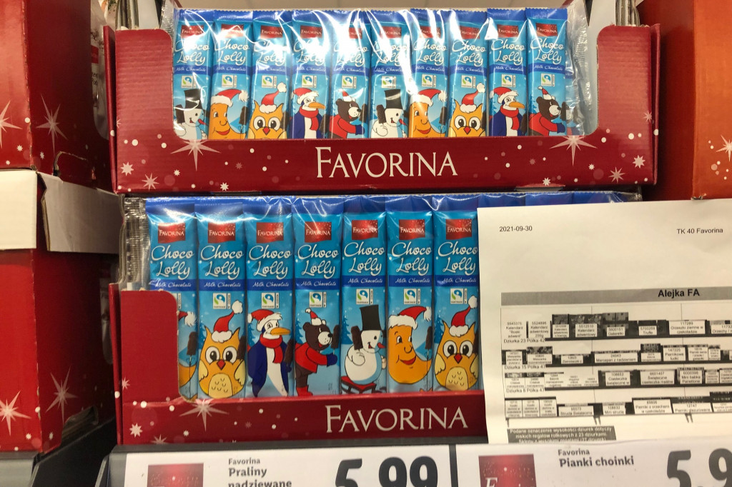 Toruń: świąteczny asortyment w markecie