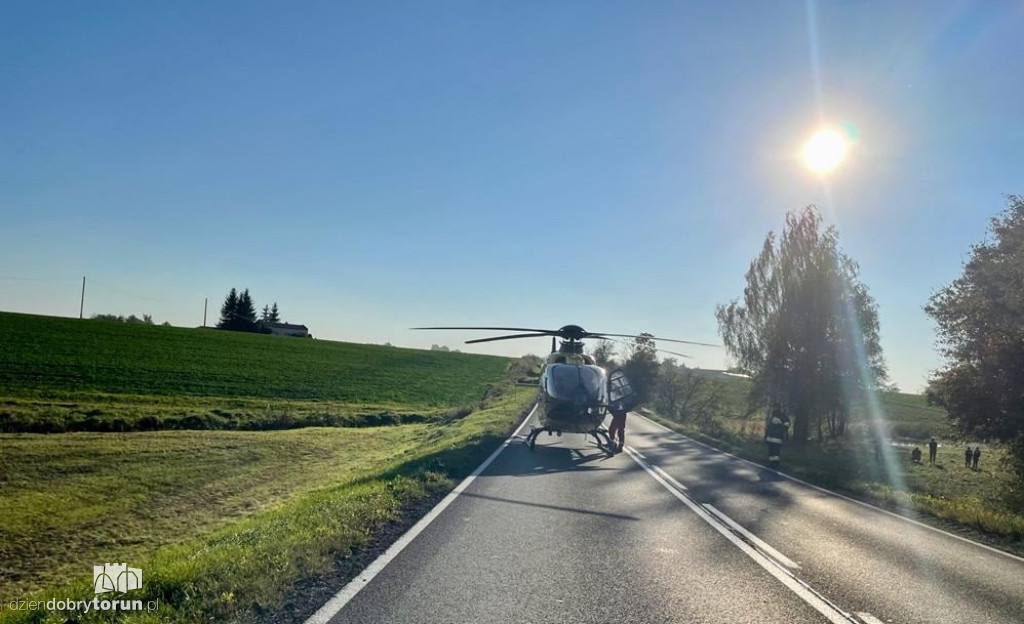 Wypadek na DK15 niedaleko Torunia