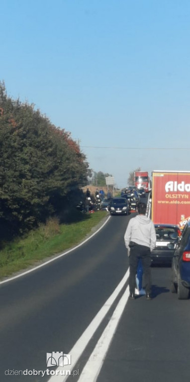 Wypadek na DK15 niedaleko Torunia