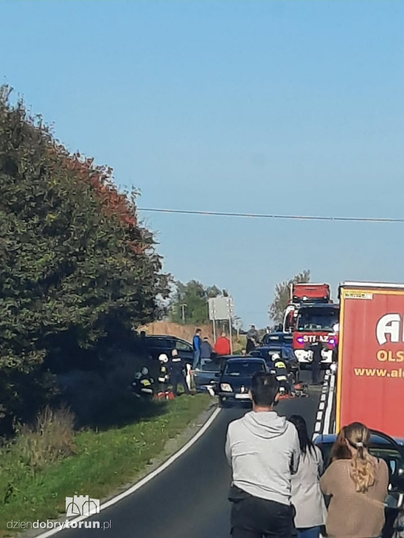 Wypadek na DK15 niedaleko Torunia