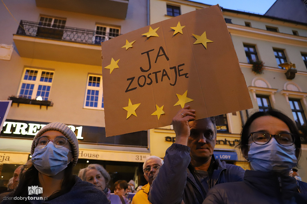 Pikieta: ,,MY zostajemy w UE, rząd wychodzi!''