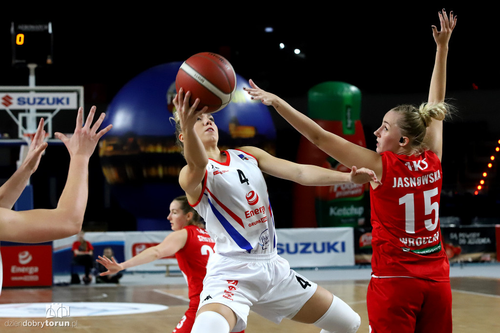 Energa Toruń 77 : 92 1KS Ślęza Wrocław