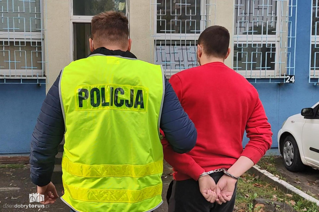 Toruń: zatrzymanie 20-latka z Bydgoskiego