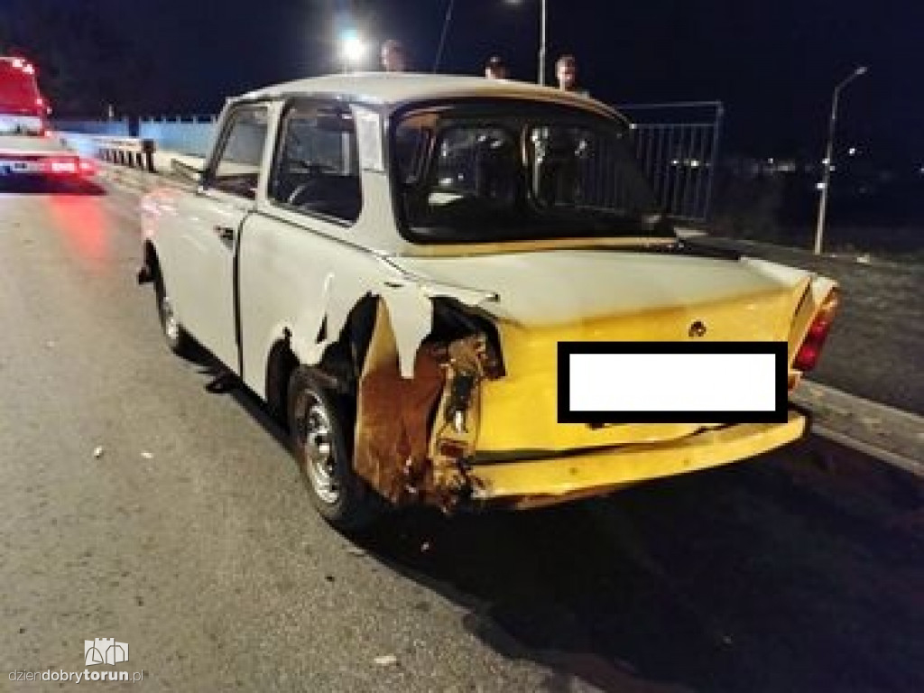 Kolizja na wiadukcie przy ulicy Kościuszki