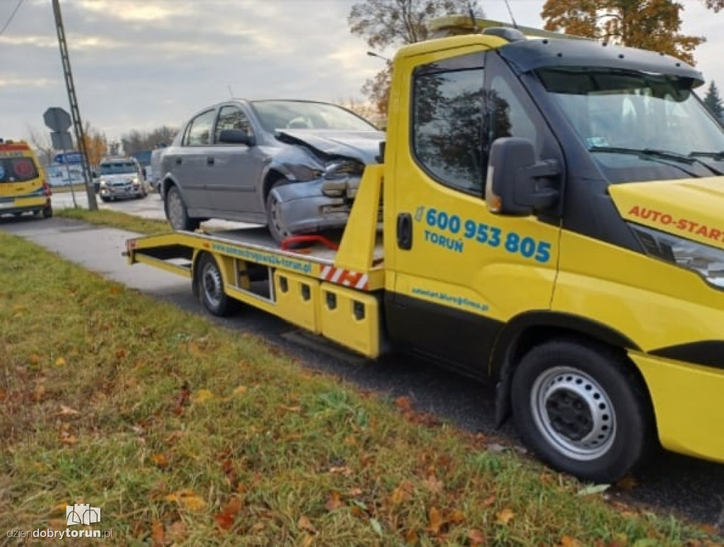 Toruń: kolizja przy Mlecznej/Chrobrego