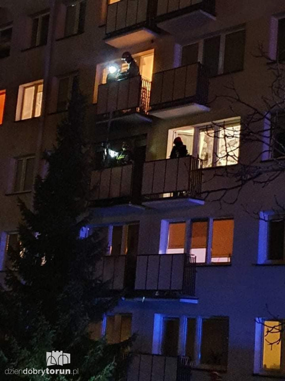 Toruń: pożar na Rubinkowie