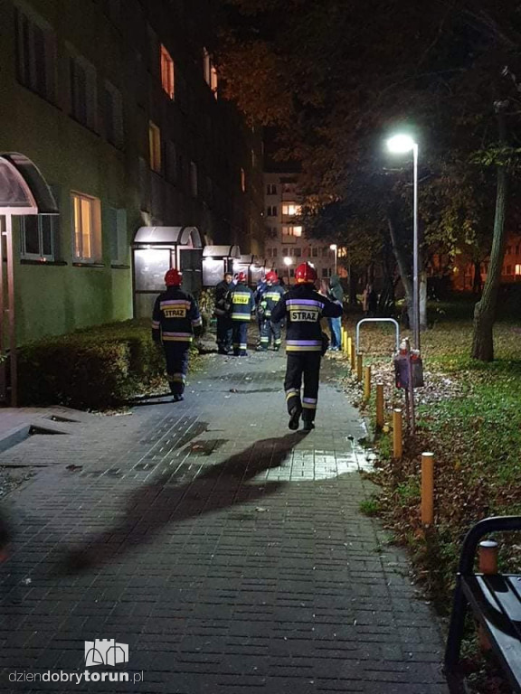 Toruń: pożar na Rubinkowie