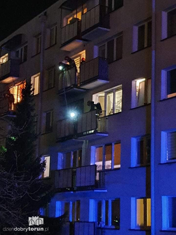 Toruń: pożar na Rubinkowie