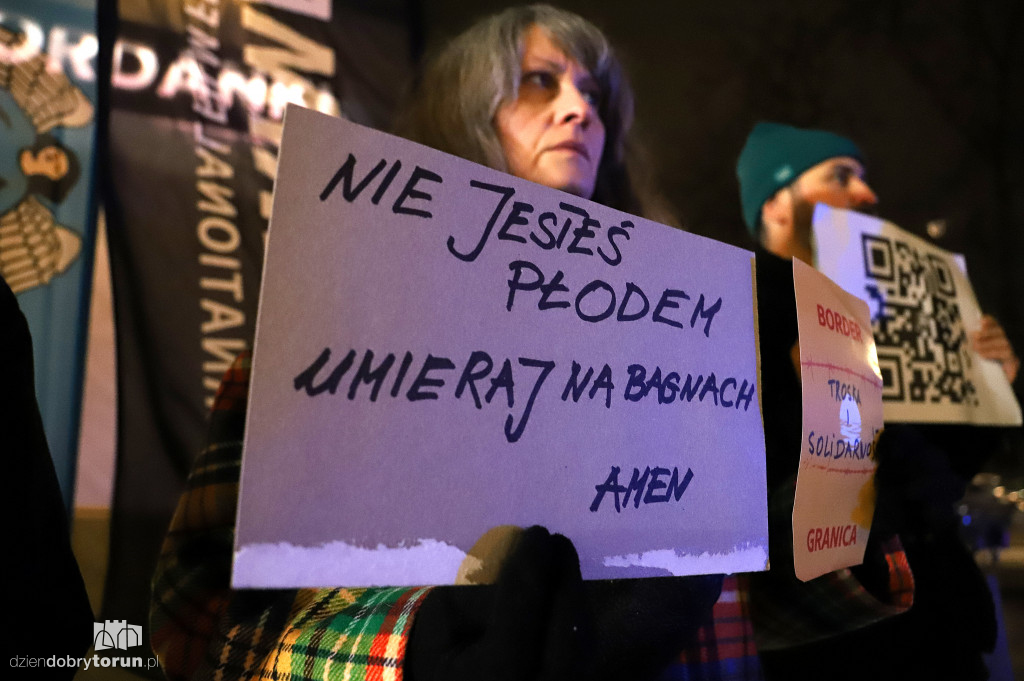 Pikieta pod Jordankami w obronie uchodźców