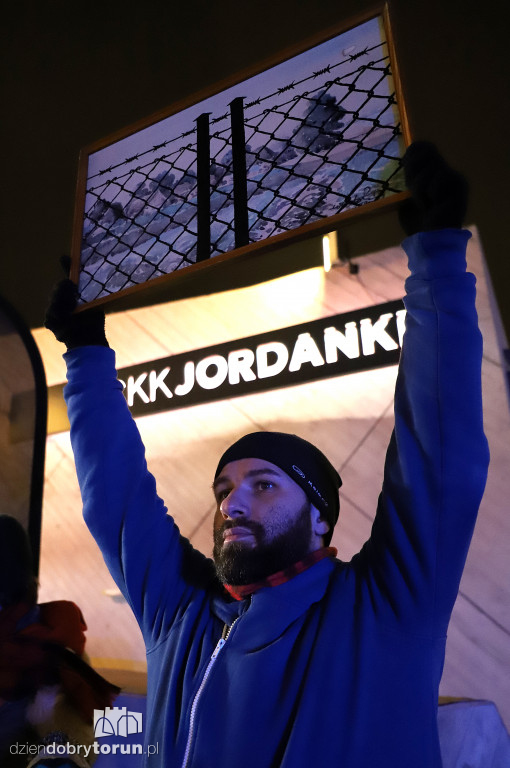 Pikieta pod Jordankami w obronie uchodźców