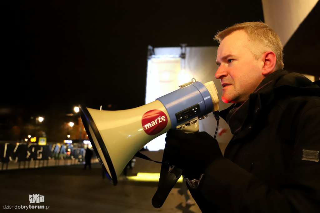 Pikieta pod Jordankami w obronie uchodźców