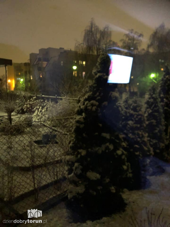 Opady śniegu w Toruniu