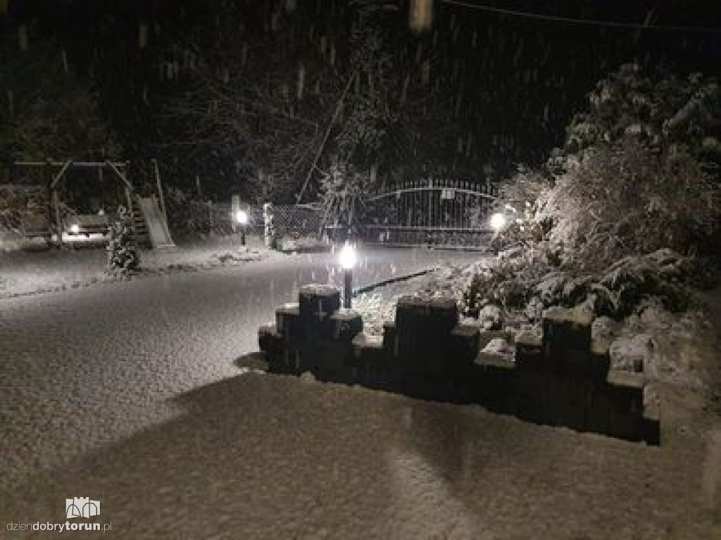 Opady śniegu w Toruniu