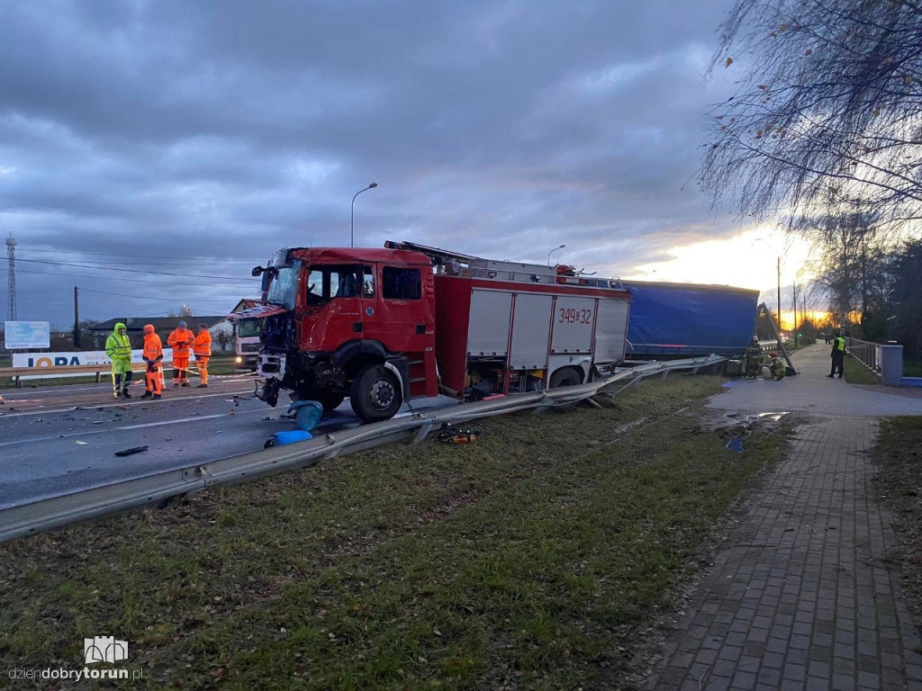 Czernikowo k. Torunia: Wypadek wozu OSP