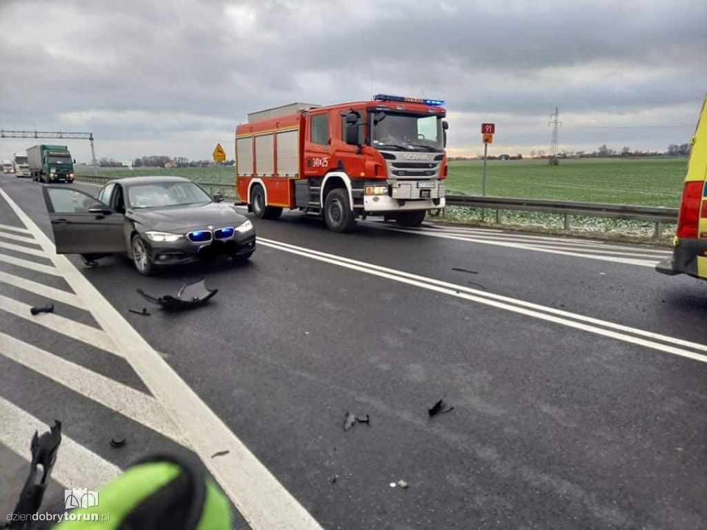 Wypadek w Grzywnie pod Toruniem