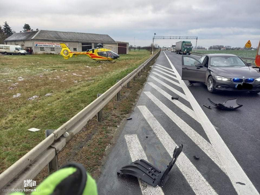 Wypadek w Grzywnie pod Toruniem
